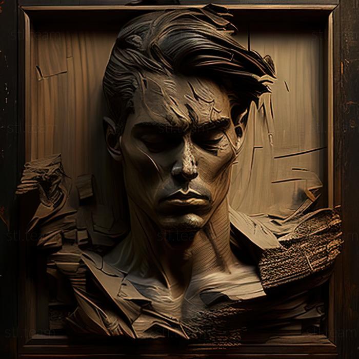 3D model Jeremy Mann American artist (STL)